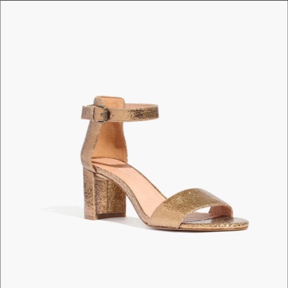 Madewell Laing Sandal in Metallic Gold